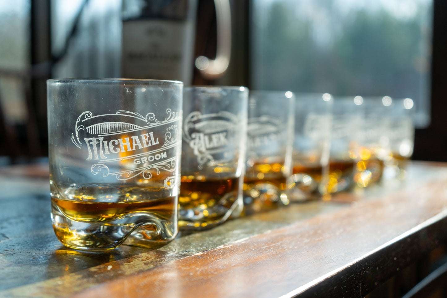 Groomsmen Bourbon/Whiskey Glasses