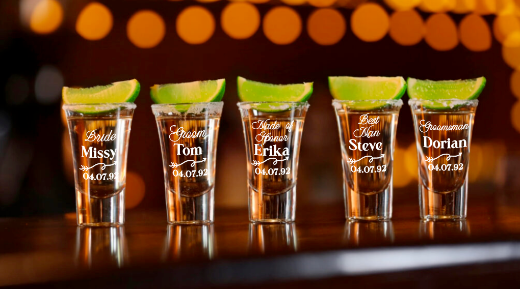 Shot Glasses Bridal Party 2oz