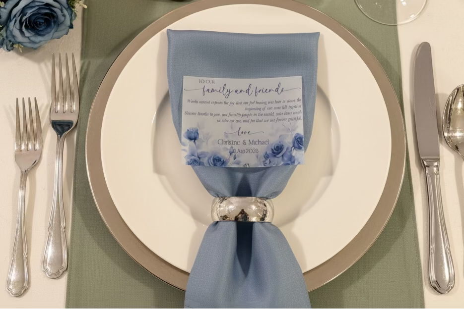 Place Setting Thank You Cards