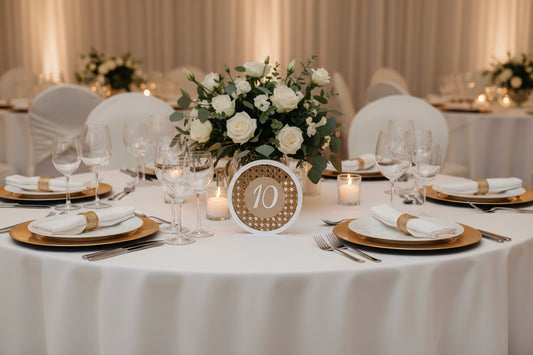 Table Number Round Rattan