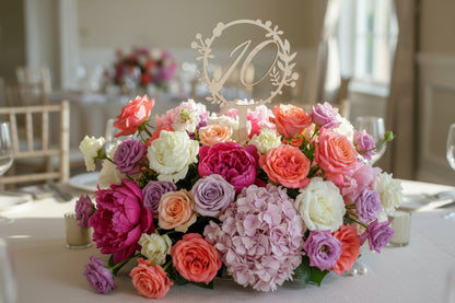 Table Number Leaf Frame