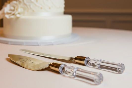 Clear Handle Cake Serving Set