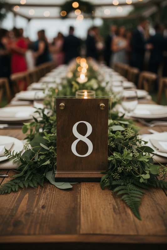 Table Number Clearwood