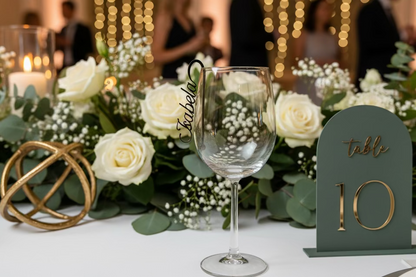 Glass Tag Name Charm