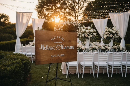 Wood Name Place Setting