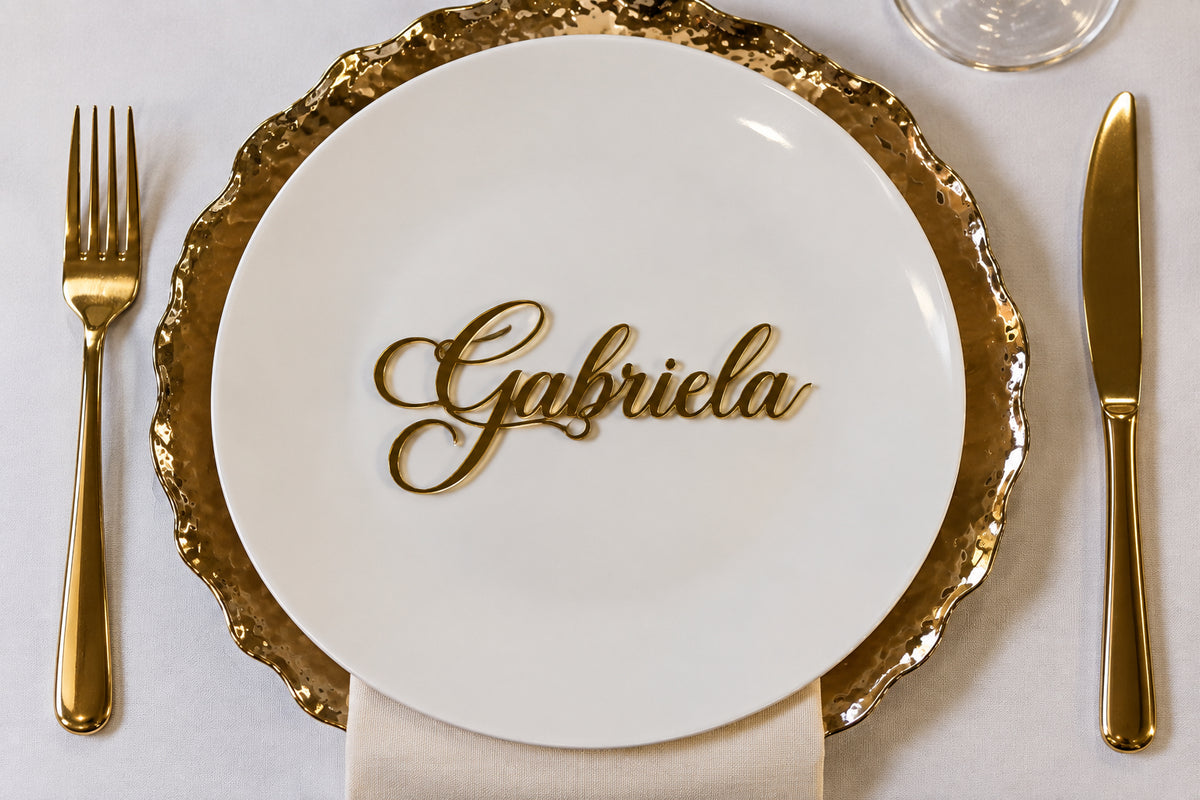 Acrylic Name Place Setting