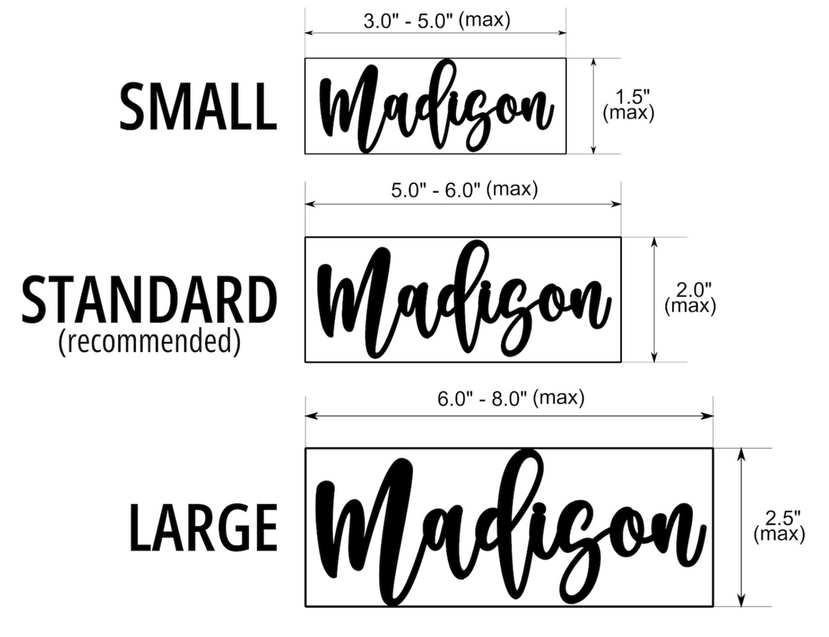 Acrylic Name Place Setting
