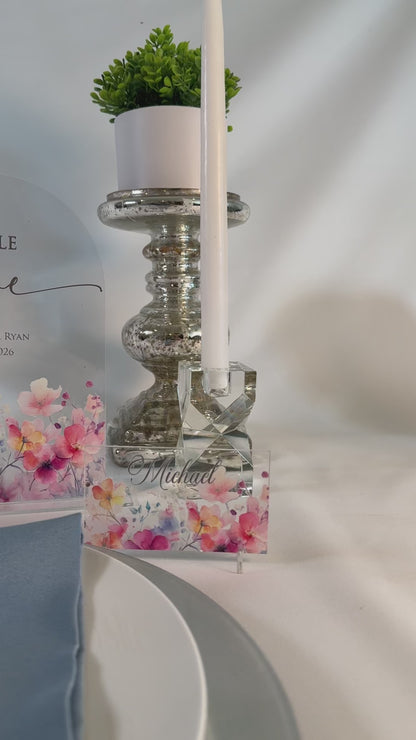 Spring Flowers Name Tag